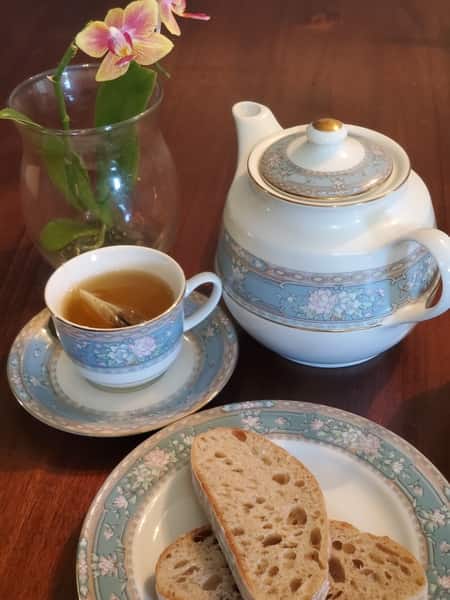 Tea, Bread, Sugar and an Orchid