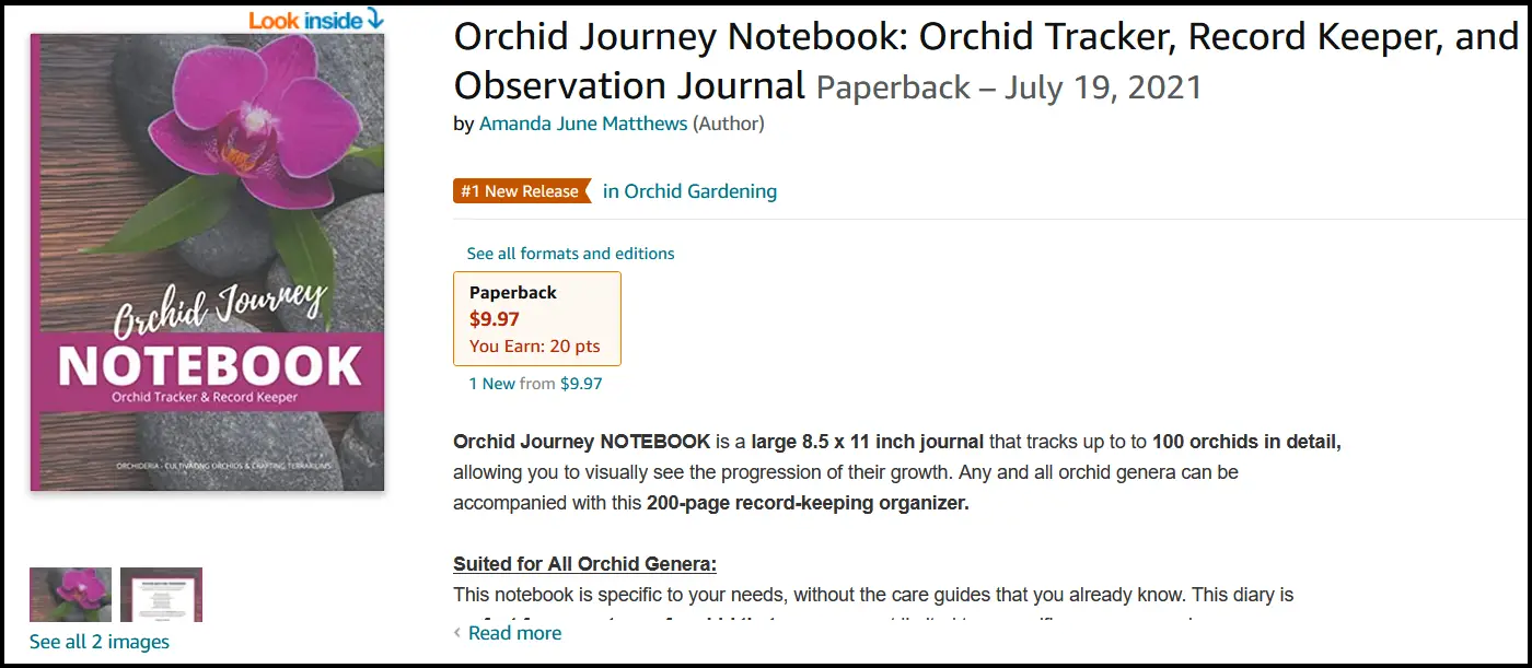 Orchid Jouney Notebook